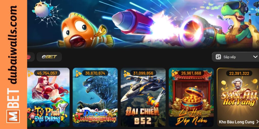 Đồ hoạ siêu đã mắt của các tựa game bắn cá Mbet