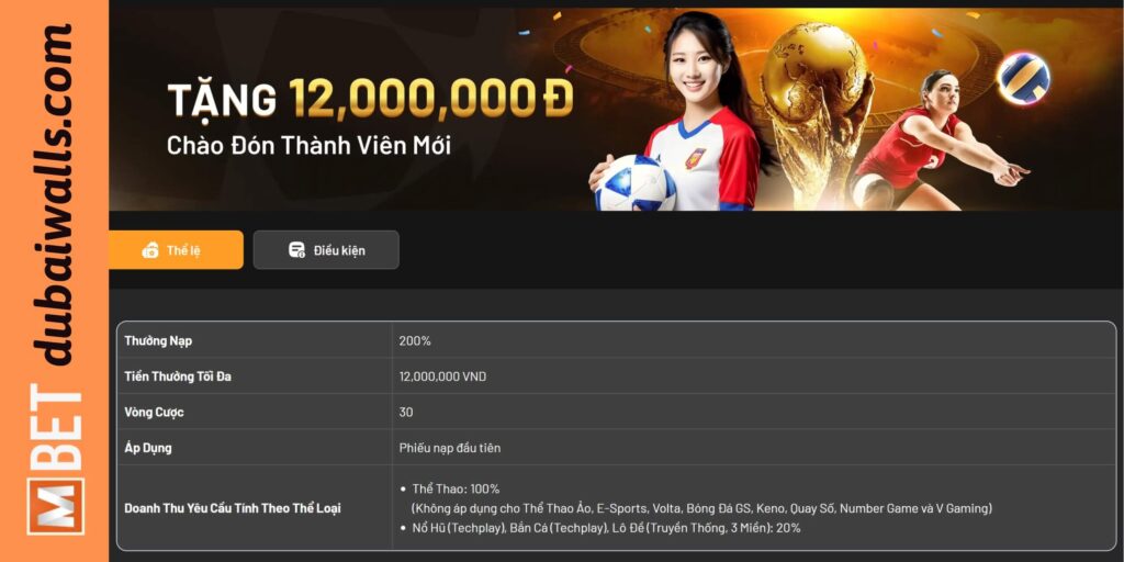 Nhà cái tặng tiền Mbet